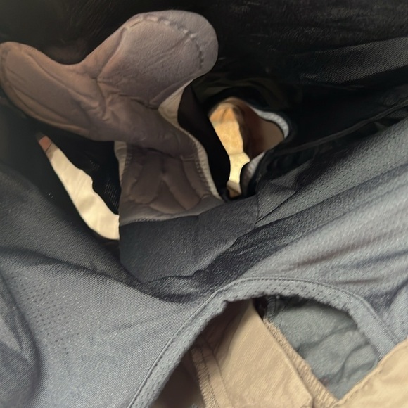 Novara Cycling Bicycle Shorts Padded Black & Green Nylon Belt SZ L - Picture 7 of 7